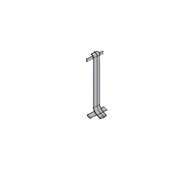 GICTAA 40 - Соединения для плинтуса SKIRTING H= 40 мм, ПВХ окрашенный, цвет серебро