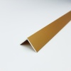 Уп 04-27.2700.502л Профиль уголок 15х15 мм, алюминий анодированный, цвет золото, длина 2700 мм