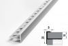 ПУ 13.2700.01л Профиль для ступеней 8х20 мм, алюминий анодированный, цвет серебро, длина 2700 мм
